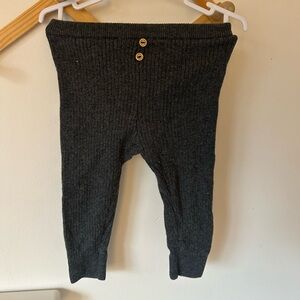 ✨ ZARA Baby Charcoal Ribbed Knit Pants — Size 6–9 Months 🖤